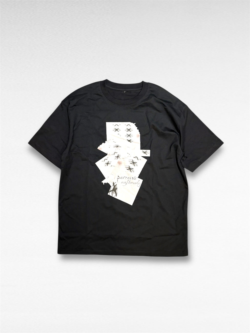 "PERCEIVE" Paper Eyes Tee